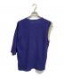 i AWAK (アイアワク) TWO TONE ASYMMETRY T-SHIRT パープル サイズ:free：6000円