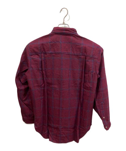 PENDLETON（ペンドルトン）PENDLETON (ペンドルトン) 70S チェック ネルシャツ ワインレッド サイズ:Mの古着・服飾アイテム
