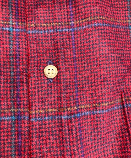 PENDLETON（ペンドルトン）PENDLETON (ペンドルトン) 70S チェック ネルシャツ ワインレッド サイズ:Mの古着・服飾アイテム