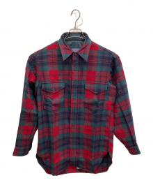 PENDLETON（ペンドルトン）の古着「70S チェック ネルシャツ」｜レッド×グリーン