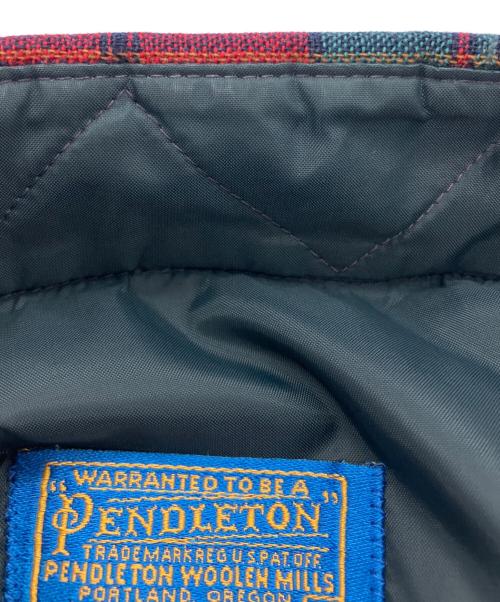 PENDLETON（ペンドルトン）PENDLETON (ペンドルトン) 70S チェック ネルシャツ レッド×グリーン サイズ:Mの古着・服飾アイテム