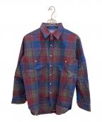 PENDLETONペンドルトン）の古着「70S チェック ネルシャツ」｜ブルー×レッド