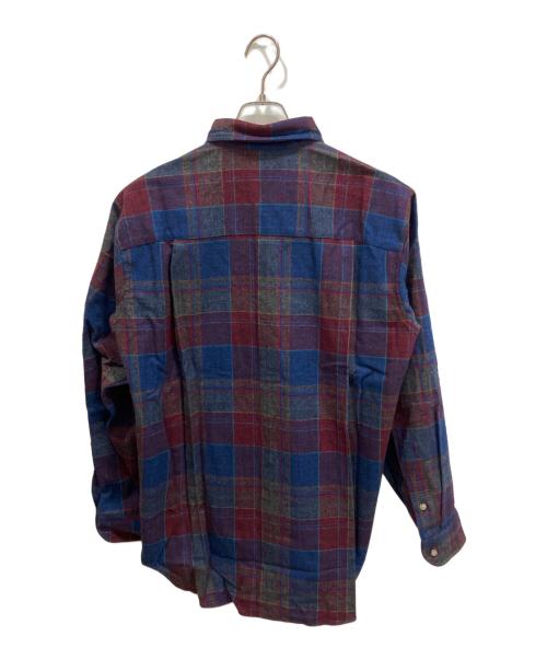 PENDLETON（ペンドルトン）PENDLETON (ペンドルトン) 70S チェック ネルシャツ ブルー×レッド サイズ:Mの古着・服飾アイテム
