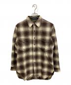 PENDLETONペンドルトン）の古着「70S チェック ネルシャツ」｜ブラウン