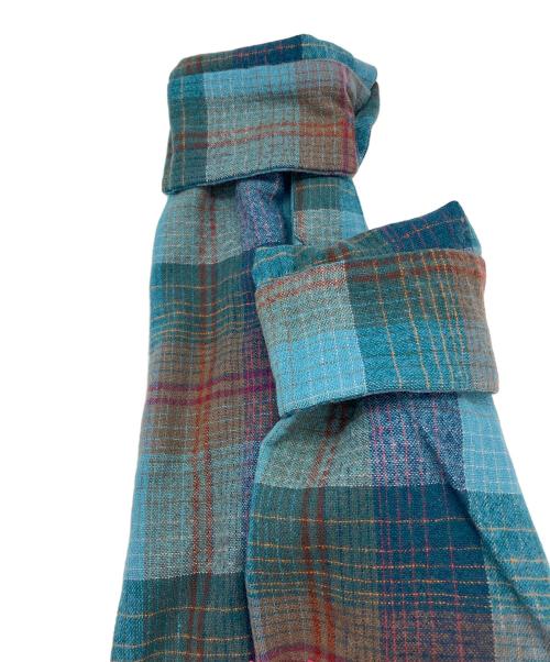 PENDLETON（ペンドルトン）PENDLETON (ペンドルトン) 70S オープンカラー ボードネルシャツ ブルー サイズ:Mの古着・服飾アイテム