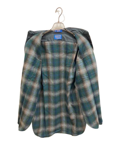 PENDLETON（ペンドルトン）PENDLETON (ペンドルトン) 90S ウールウエスタンシャツ グリーン サイズ:Mの古着・服飾アイテム