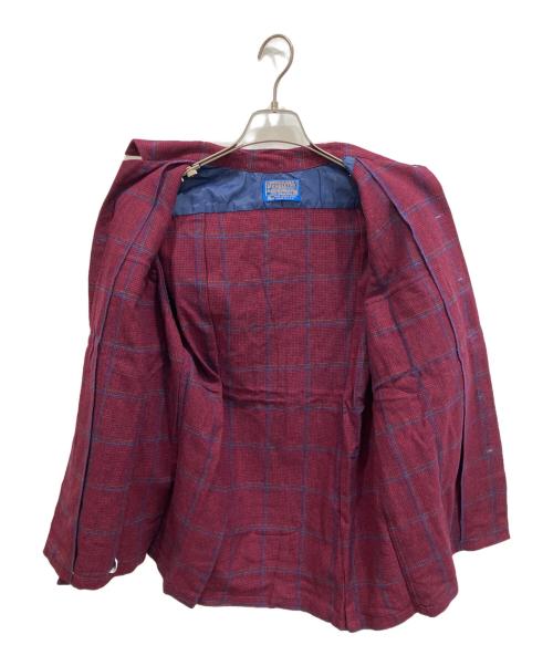 PENDLETON（ペンドルトン）PENDLETON (ペンドルトン) 70S オープンカラー ボードシャツ レッド サイズ:Mの古着・服飾アイテム