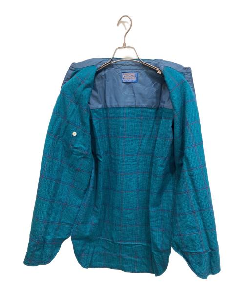 PENDLETON（ペンドルトン）PENDLETON (ペンドルトン) 70S チェック ネルシャツ グリーン サイズ:Mの古着・服飾アイテム
