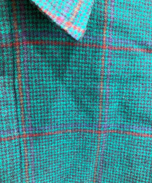 PENDLETON（ペンドルトン）PENDLETON (ペンドルトン) 70S チェック ネルシャツ グリーン サイズ:Mの古着・服飾アイテム