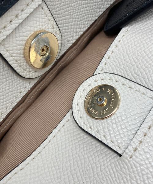 COACH（コーチ）COACH (コーチ) リリー キャリーオール2WAYバッグ アイボリー×ベージュの古着・服飾アイテム