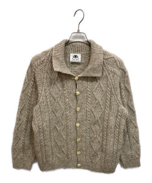 Black Sheep（ブラックシープ）Black Sheep (ブラックシープ) 英国製 アラン ニットカーディガン ベージュ サイズ:不明の古着・服飾アイテム
