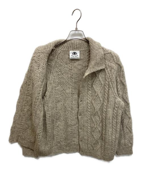 Black Sheep（ブラックシープ）Black Sheep (ブラックシープ) 英国製 アラン ニットカーディガン ベージュ サイズ:不明の古着・服飾アイテム