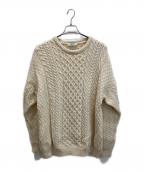 BLARNEY WOOLLEN MILLSブラーニー ウーレン ミルズ）の古着「英国製 ケーブルニット」｜アイボリー