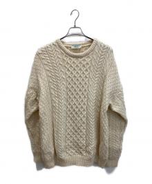 BLARNEY WOOLLEN MILLS（ブラーニー ウーレン ミルズ）の古着「英国製 ケーブルニット」｜アイボリー