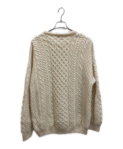BLARNEY WOOLLEN MILLS（ブラーニー ウーレン ミルズ）BLARNEY WOOLLEN MILLS (ブラーニー ウーレン ミルズ) 英国製 ケーブルニット アイボリー サイズ:XLの古着・服飾アイテム