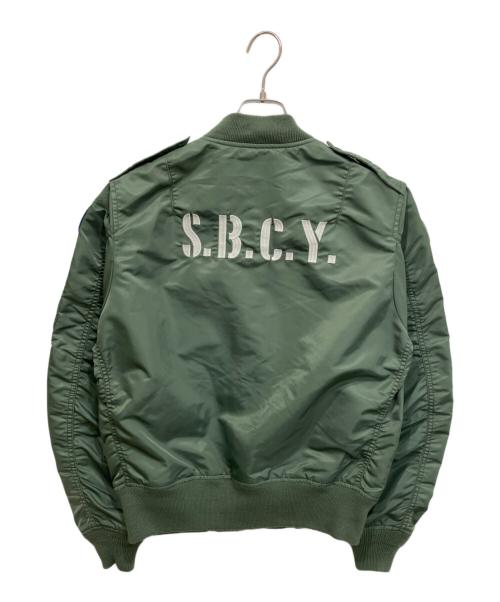 AVIREX（アヴィレックス）AVIREX (アヴィレックス) SUBCIETY (サブサエティ) L-2Bフライトジャケット カーキ サイズ:Mの古着・服飾アイテム