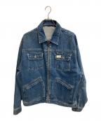 ROCA WEARロカウェア）の古着「古着ジップアップ デニムジャケット」｜ブルー