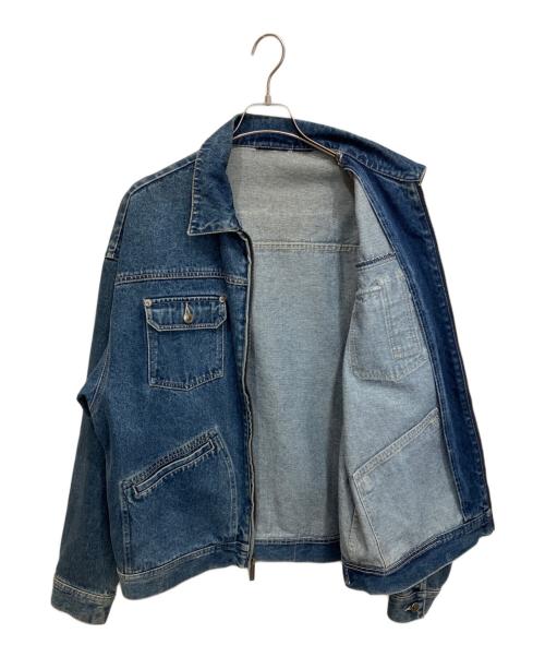 ROCA WEAR（ロカウェア）ROCA WEAR (ロカウェア) 古着ジップアップ デニムジャケット ブルー サイズ:表記無しの古着・服飾アイテム