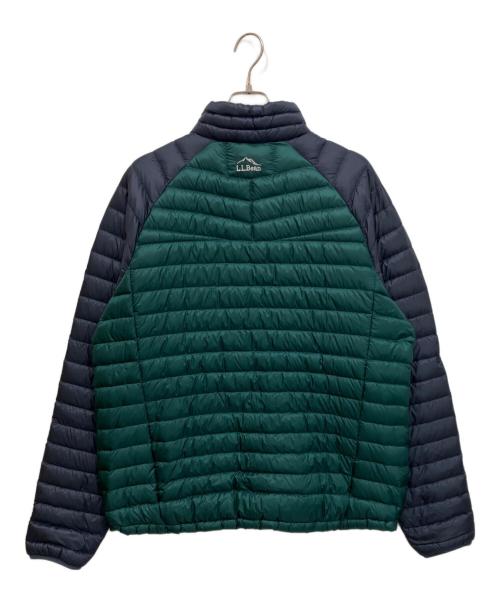 L.L.Bean（エルエルビーン）L.L.Bean (エルエルビーン) ダウンジャケット ネイビー×グリーン サイズ:XLの古着・服飾アイテム