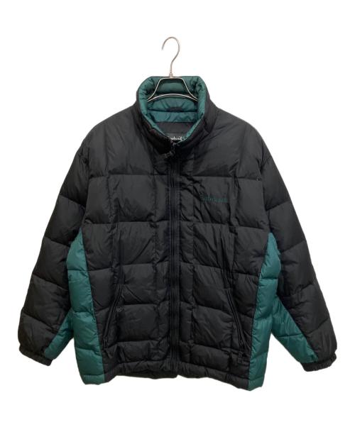 Timberland（ティンバーランド）Timberland (ティンバーランド) 90S ダウンジャケット ブラック×グリーン サイズ:Lの古着・服飾アイテム