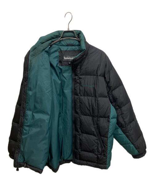 Timberland（ティンバーランド）Timberland (ティンバーランド) 90S ダウンジャケット ブラック×グリーン サイズ:Lの古着・服飾アイテム
