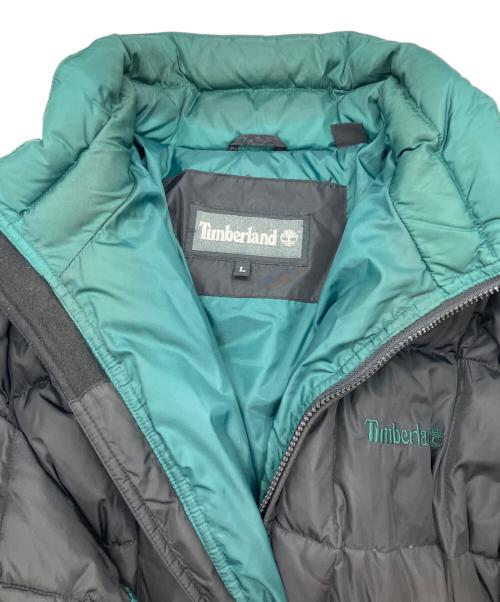 Timberland（ティンバーランド）Timberland (ティンバーランド) 90S ダウンジャケット ブラック×グリーン サイズ:Lの古着・服飾アイテム