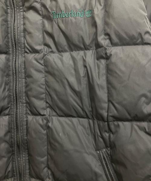 Timberland（ティンバーランド）Timberland (ティンバーランド) 90S ダウンジャケット ブラック×グリーン サイズ:Lの古着・服飾アイテム