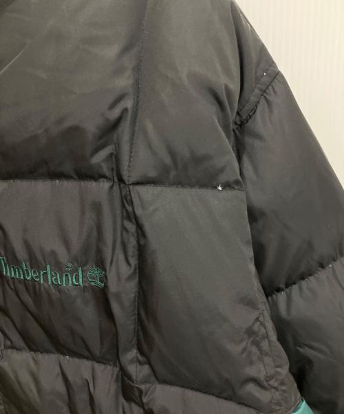 Timberland（ティンバーランド）Timberland (ティンバーランド) 90S ダウンジャケット ブラック×グリーン サイズ:Lの古着・服飾アイテム