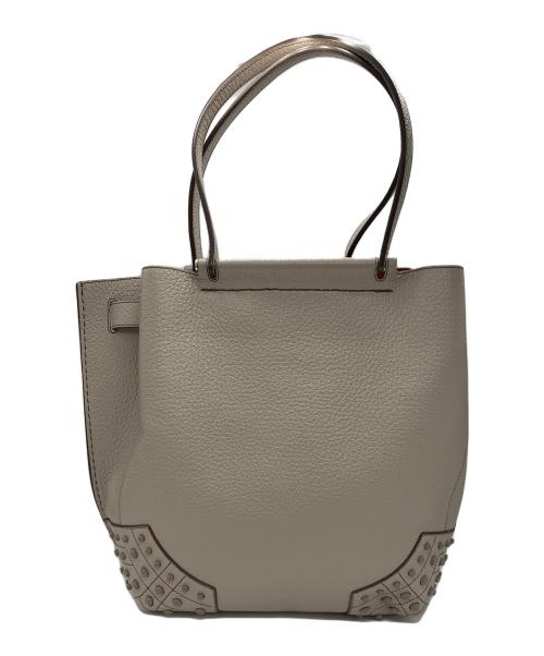 TOD'S（トッズ）TOD'S (トッズ) ウェーブ トートバッグ ベージュの古着・服飾アイテム