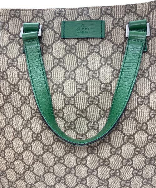 GUCCI（グッチ）GUCCI (グッチ) GGスプリーム トートバッグ ベージュの古着・服飾アイテム