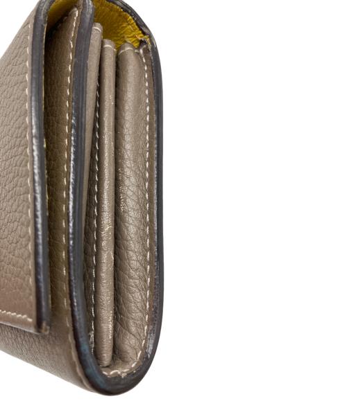 CELINE（セリーヌ）CELINE (セリーヌ) ラージフラップウォレット 長財布 ブラウンの古着・服飾アイテム