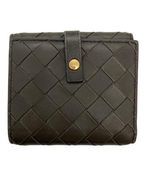 BOTTEGA VENETA（ボッテガベネタ）BOTTEGA VENETA (ボッテガベネタ) イントレチャートミニウォレット グレーの古着・服飾アイテム