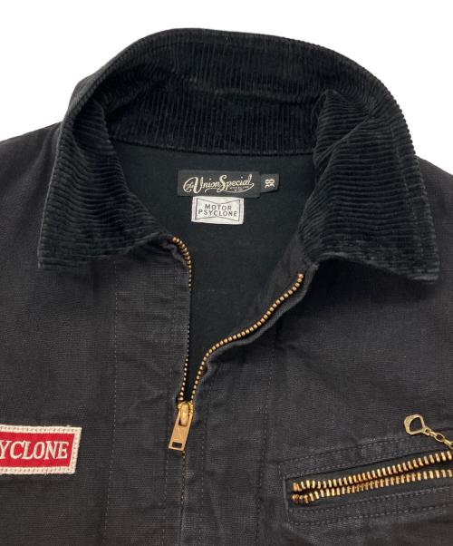 freewheelers（フリーホイーラーズ）FREEWHEELERS (フリーホイーラーズ) SCREAMING SKULL GARAGE WORKER JACKET ブラック サイズ:38の古着・服飾アイテム
