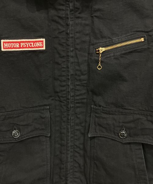 freewheelers（フリーホイーラーズ）FREEWHEELERS (フリーホイーラーズ) SCREAMING SKULL GARAGE WORKER JACKET ブラック サイズ:38の古着・服飾アイテム