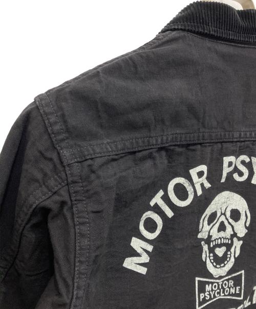 freewheelers（フリーホイーラーズ）FREEWHEELERS (フリーホイーラーズ) SCREAMING SKULL GARAGE WORKER JACKET ブラック サイズ:38の古着・服飾アイテム