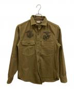 freewheelersフリーホイーラーズ）の古着「"TEUFELHUND" Gemsa WORK SHIRT」｜カーキ