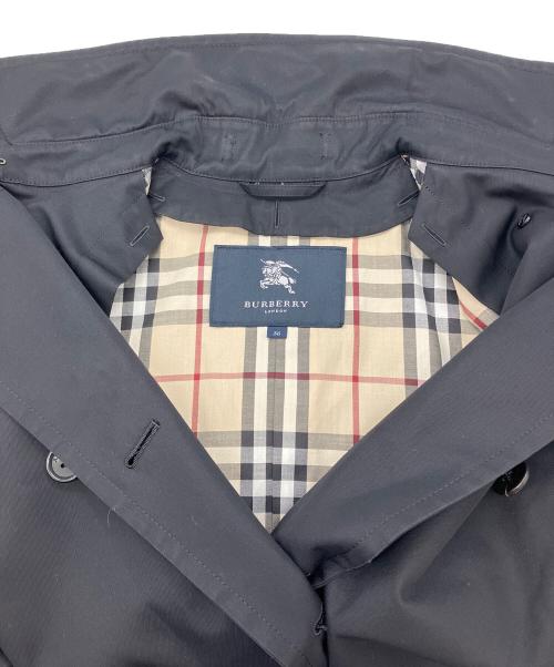 BURBERRY LONDON（バーバリーロンドン）BURBERRY LONDON (バーバリーロンドン) 裏ノバチェックトレンチコート ブラック サイズ:38の古着・服飾アイテム
