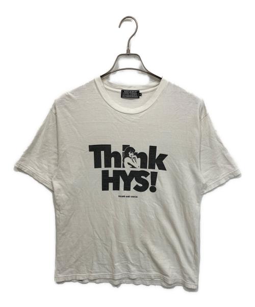 Hysteric Glamour（ヒステリックグラマー）Hysteric Glamour (ヒステリックグラマー) THINK HYS Tシャツ ホワイト サイズ:Mの古着・服飾アイテム