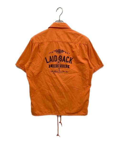 Hysteric Glamour（ヒステリックグラマー）Hysteric Glamour (ヒステリックグラマー) LAID BACK エンジニアシャツ オレンジ サイズ:Mの古着・服飾アイテム