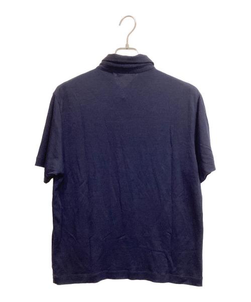 SLOANE（スローン）SLOANE (スローン) 72番手双糸ウォッシャブルウール天竺半袖ドレスポロシャツ ネイビー サイズ:5の古着・服飾アイテム