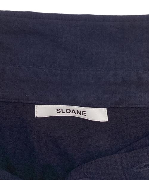 SLOANE（スローン）SLOANE (スローン) 72番手双糸ウォッシャブルウール天竺半袖ドレスポロシャツ ネイビー サイズ:5の古着・服飾アイテム