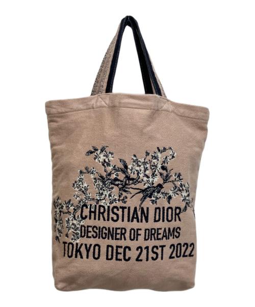Christian Dior（クリスチャン ディオール）Christian Dior (クリスチャン ディオール) 夢のクチュリエ展 トートバッグ ピンクの古着・服飾アイテム