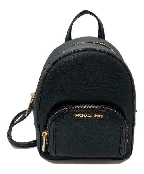 MICHAEL KORS（マイケルコース）MICHAEL KORS (マイケルコース) Extra-Small Pebbled Leather Convertible Backpack ブラックの古着・服飾アイテム