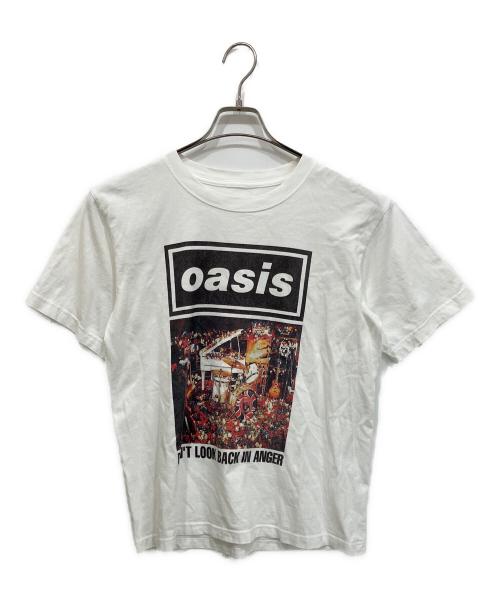 Adam et Rope（アダム エ ロペ）Adam et Rope (アダム エ ロペ) 10 CULTURE (テンカルチャー) Oasis バンドTシャツ ホワイト サイズ:Mの古着・服飾アイテム