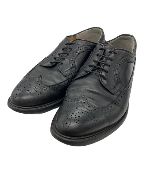 SCOTCH GRAIN（スコッチグレイン）SCOTCH GRAIN (スコッチグレイン) ウィングチップシューズ ブラック サイズ:26 1/2 EEEの古着・服飾アイテム