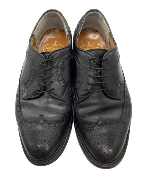 SCOTCH GRAIN（スコッチグレイン）SCOTCH GRAIN (スコッチグレイン) ウィングチップシューズ ブラック サイズ:26 1/2 EEEの古着・服飾アイテム