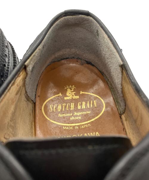SCOTCH GRAIN（スコッチグレイン）SCOTCH GRAIN (スコッチグレイン) ウィングチップシューズ ブラック サイズ:26 1/2 EEEの古着・服飾アイテム