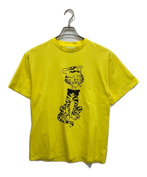 ARIES（アリーズ）ARIES (アリーズ) Smoking Tiger SS Tee イエロー サイズ:Mの古着・服飾アイテム