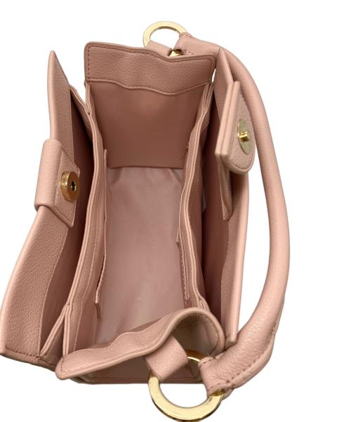 CELFORD（セルフォード）CELFORD (セルフォード) ビジュースタッズハンドバッグ ピンクの古着・服飾アイテム