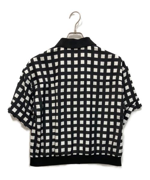 FRED PERRY（フレッドペリー）FRED PERRY (フレッドペリー) Ribbed Collar Shirt/リブカラーシャツ ブラック×ホワイト サイズ:UK 10の古着・服飾アイテム